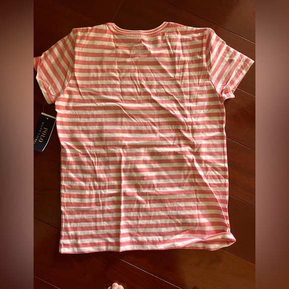 Polo Ralph Lauren Pink and white striped shirt Nwt - Picture 2 of 3